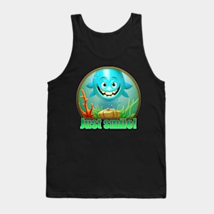 FISH JUST SMILE Tank Top